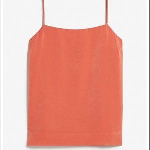 NWOT Satin Square Neck Camisole - Express - Rust